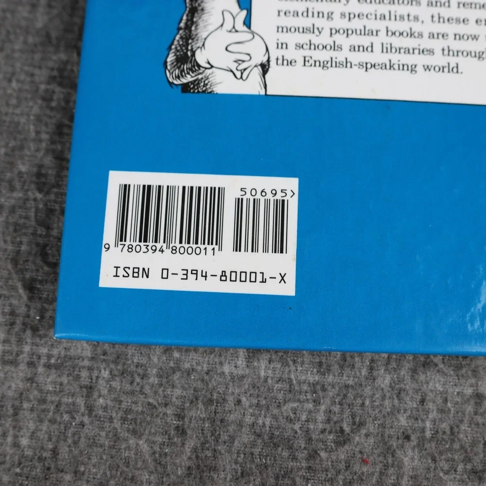 VTG The Cat In The Hat Dr. Seuss Blue HC Beginner Books Kids Illustrated USA